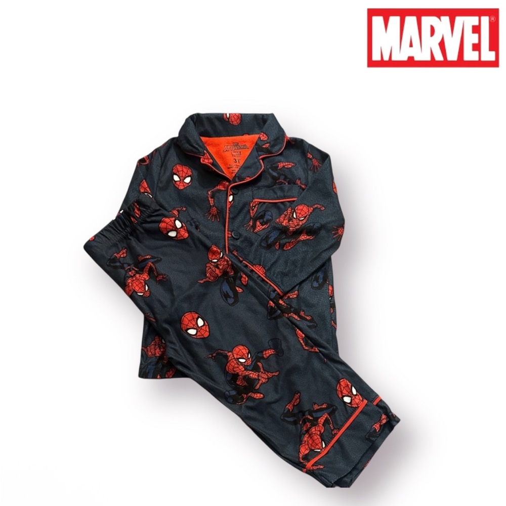 Marvel Spider-Man Kids Pajama Set - Black and Red